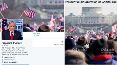 Donald Trump’s neues Hintergrundbild ist ein Foto der Amtseinführung von Obama