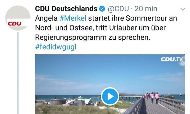 Die CDU twittert: Aggro-Angie kicks Asses