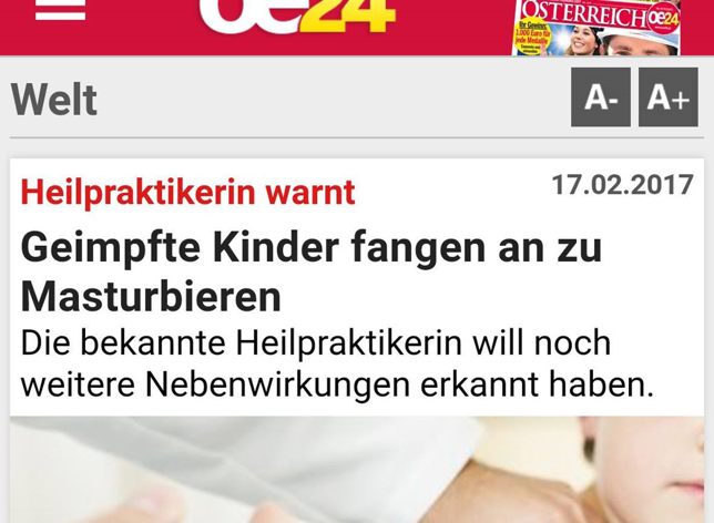 Gefahren der Impfung: Kinder müssen durch Pubertät