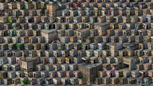 Photogrammetry-Art: Kreuzberger Hinterhof-Favelas